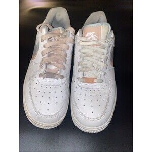 Nike Air Force 1 Womens White Blue Salmon Size 5.5